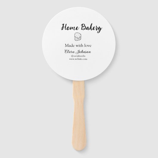 自家製ベーカリーあなたのテキスト名を追加カスタムする ハンドファン (正面)