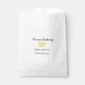 自家製ベーカリーあなたのテキスト名を追加カスタムする フェイバーバッグ (正面)