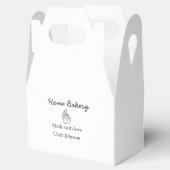 自家製ベーカリーあなたのテキスト名を追加カスタムする フェイバーボックス (オープン)