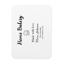 自家製ベーカリーあなたのテキスト名を追加カスタムする マグネット