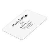 自家製ベーカリーあなたのテキスト名を追加カスタムする マグネット (左側)