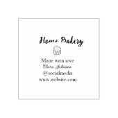 自家製ベーカリーあなたのテキスト名を追加カスタムする ラバースタンプ (インプリント)