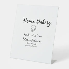 自家製ベーカリーあなたのテキスト名を追加カスタムする 台座サイン