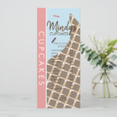 自家製ベーカリーカップケーキフライヤー価格リストD 招待状 (スタンド正面)