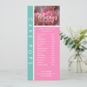 自家製ベーカリーケップス薄いフライヤー価格リスト 招待状 (スタンド正面)