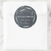 自家製ベーキングギフトグリーナリーチャックボードホリデイ ラウンドシール (バッグ)