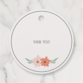 自家製ベーキングギフトフローラクリームホリデイ フェイバータグ (裏面)