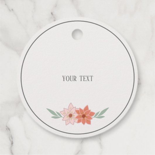 自家製ベーキングギフトフローラクリームホリデイ フェイバータグ (裏面)