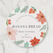 自家製ベーキングギフトフローラクリームホリデイ フェイバータグ (正面)