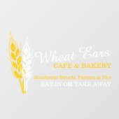 自家製ベーキングビジネス小麦耳の看板 ウィンドウサイン (シート)