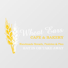 自家製ベーキングビジネス小麦耳の看板 ウィンドウサイン