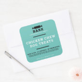 自家製ペット犬は製品ラベルのシールを扱う スクエアシール (封筒)