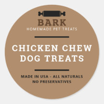 自家製ペット犬は製品ラベルのシールを扱う