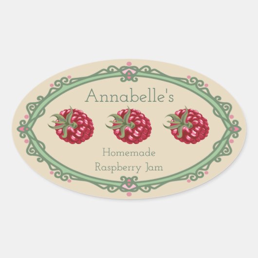 自家製ペッパーゼリーラベル 楕円形シール (正面)