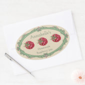 自家製ペッパーゼリーラベル 楕円形シール (封筒)