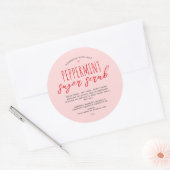 自家製ペパーミントシュガースクラブスモールビジネス ラウンドシール (封筒)