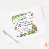 自家製ペパーミントムーンシャイパーソナライズされたン スクエアシール (封筒)