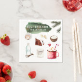 自家製ホットチョコレートレシピ |ホリデーパーティー スタンダードカクテルナプキン (インサイチュ)