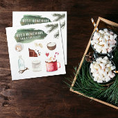 自家製ホットチョコレートレシピ |ホリデーパーティー スタンダードカクテルナプキン