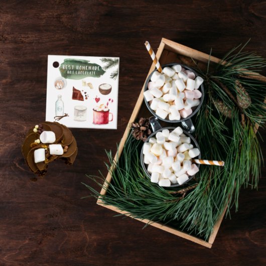 自家製ホットチョコレートレシピ |休日のメッセージカード フェイバータグ