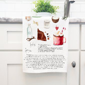 自家製ホットチョコレート |レシピ家宝 キッチンタオル