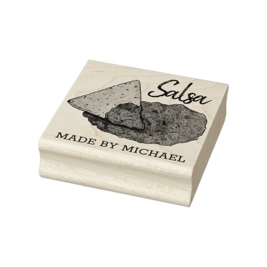 自家製ホットトマトサルサホーム缶詰バイ ラバースタンプ (スタンプ)