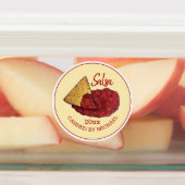 自家製ホットトマトサルサホーム缶詰バイ ラベル (貼付)