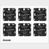 自家製ホリデー応援ムーンシャインパーソナライズされた スクエアシール (シート)