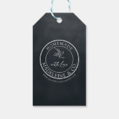 自家製ボタニカルカスタムブラックパッキングホリデー ギフトタグ (裏面)