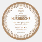 自家製マリネきのこシール ラウンドシール (正面)