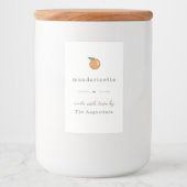 自家製マンダリンテットマンダリンリキュールギフトラベル フードラベル (正面)