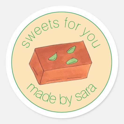 自家製ミソールパクミタイインディアンスイーツ ラウンドシール (正面)