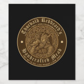 自家製ミードヴィンテージテンプレート ワインラベル (シングルラベル)