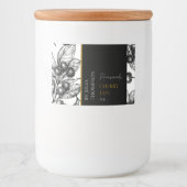 自家製モダンさくらんぼジャムラベル フードラベル (正面)