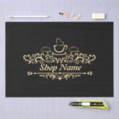 自家製モダンコーヒーベーカリーカスタムビジネスロゴ 薄葉紙 (クラフト)