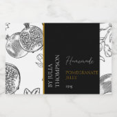 自家製モダンザクロ質ゼリーラベル フードラベル (シングルラベル)