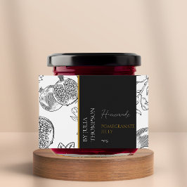 自家製モダンザクロ質ゼリーラベル フードラベル