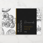 自家製モダントマトソースラベル フードラベル (シングルラベル)
