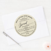 自家製モダンパンのレーベルコテージ法ラベル ラウンドシール (封筒)