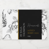 自家製モダンミックスベリージャムラベル フードラベル (シングルラベル)