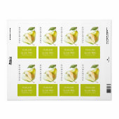 自家製モダン梨ジャムラベル ラベル (フルシート)