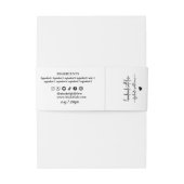 自家製ヤギ石鹸ベリーバンド石鹸の包装 招待状ベリーバンド (裏面例)