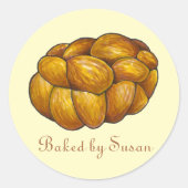 自家製ユダヤ人シャラパン焼いたローフ ラウンドシール (正面)