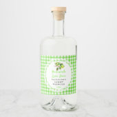 自家製ライムジュース飲料 リキュールボトルラベル (正面)