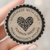 自家製ラブクラフト紙ハートグッズ ラウンドシール