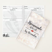 自家製ラブホワイトグリッターレシピ ノートブック (内側)