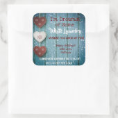 自家製ランドリー洗剤ラパーソナライズされたベル スクエアシール (バッグ)