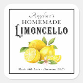 自家製リモンチェロイタリアンリキュール スクエアシール (正面)