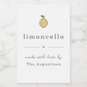 自家製リモンチェロギフトラベル フードラベル (シングルラベル)