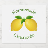 自家製リモンチェロ スパークリングワインラベル (シングルラベル)